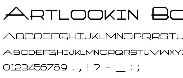 Artlookin Bold font